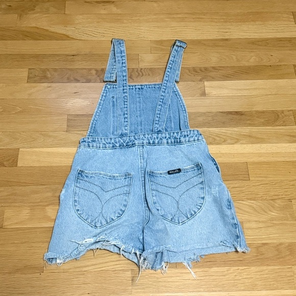 ROLLA'S ORIGINAL SHORT OVERALL mid vintage blue women's small overalls - Picture 7 of 14